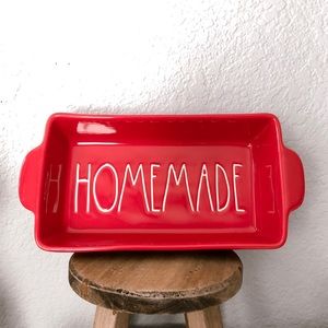 Rae Dunn Red Christmas Homemade Pan